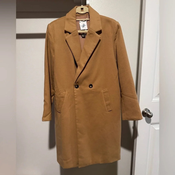 Wild Honey Jackets & Blazers - Women’s Large Camel Wool Coat